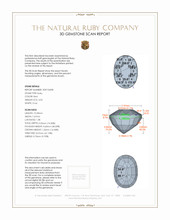 4.02 Ct. Ruby from Mozambique 3 D Scan Report