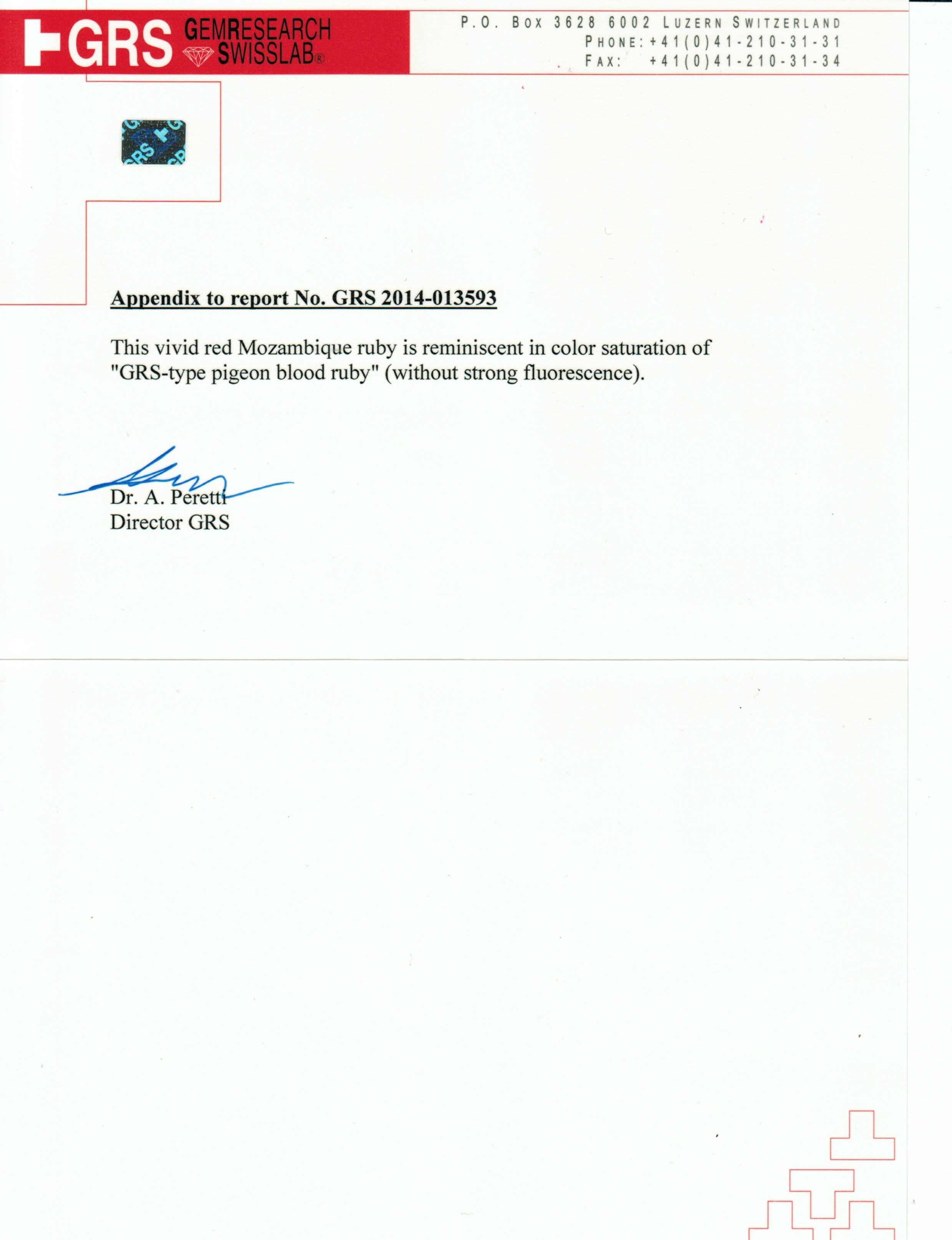 3.10 Ct. Ruby from Mozambique