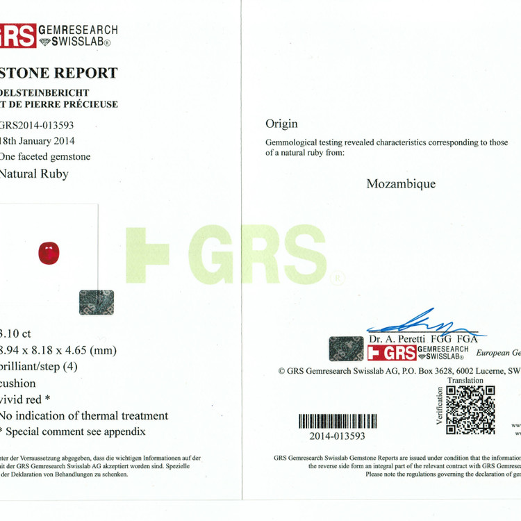 3.10 Ct. Ruby from Mozambique