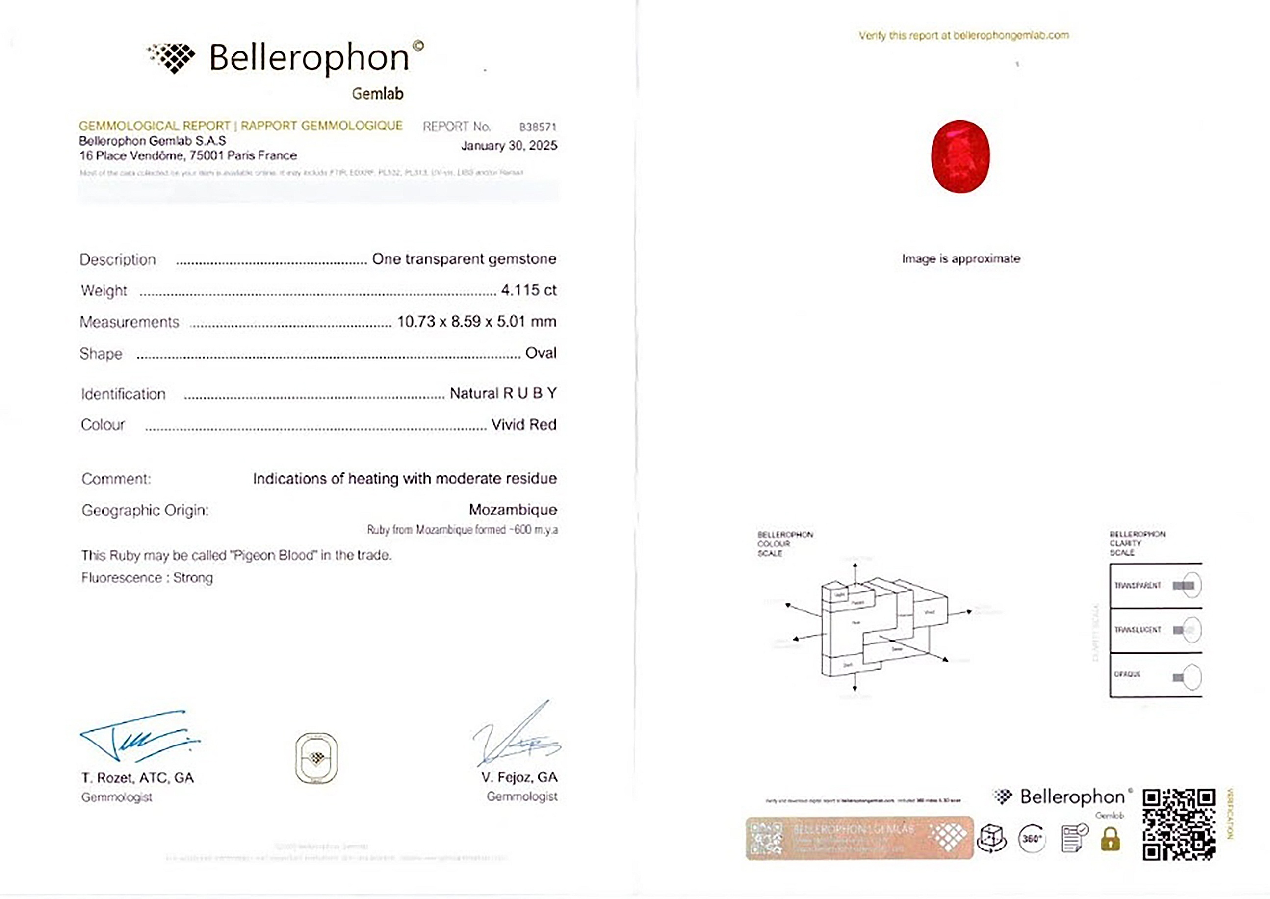 4.11 Ct. Ruby from Mozambique