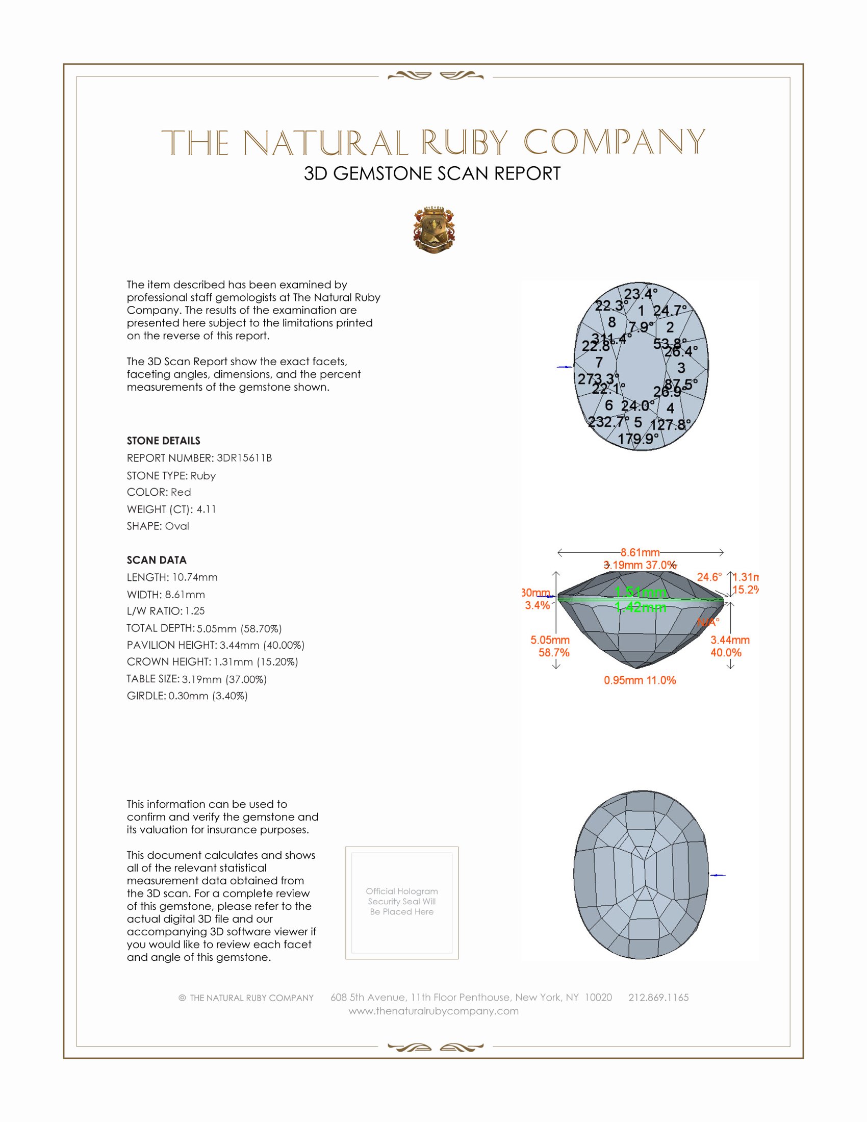 4.11 Ct. Ruby from Mozambique