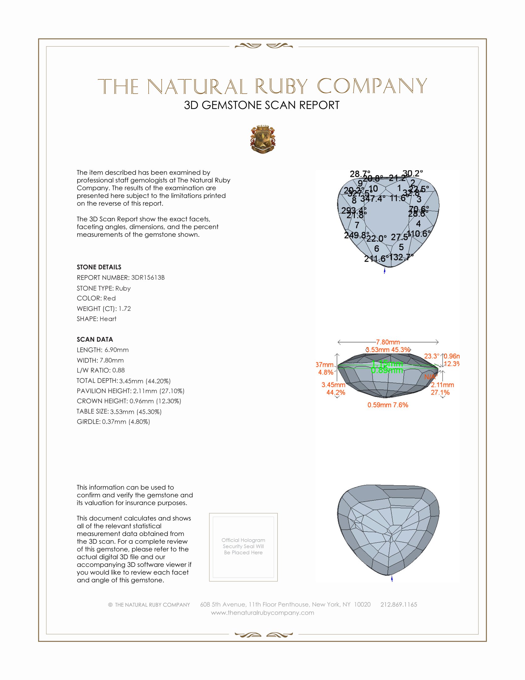 1.72 Ct. Ruby from Mozambique