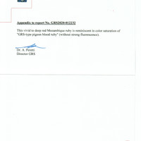 3.01 Ct. Ruby from Mozambique Scan Report