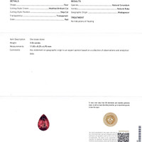 3.56 Ct. Ruby from Madagascar Scan Report