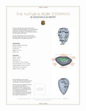 2.01 Ct. Ruby from Mozambique 3 D Scan Report