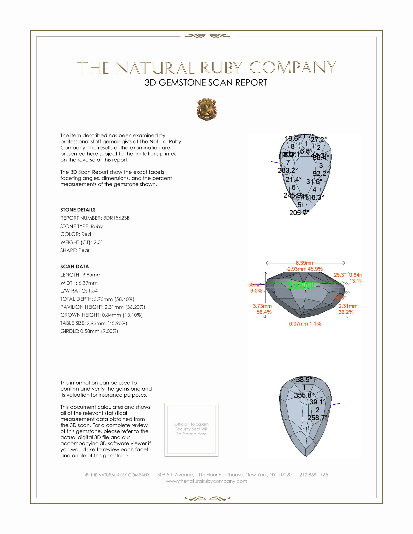 2.01 Ct. Ruby from Mozambique