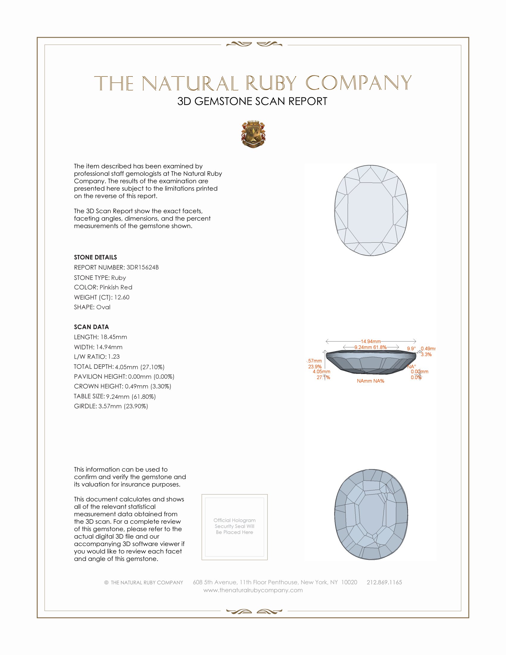 12.60 Ct. Ruby from Mozambique