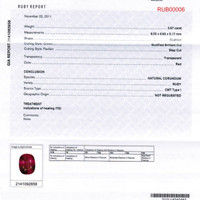2.67 Ct. Ruby from Mozambique Scan Report