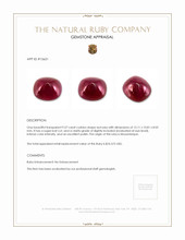 9.57 Ct. Cabochon Ruby from Mozambique Appraisal