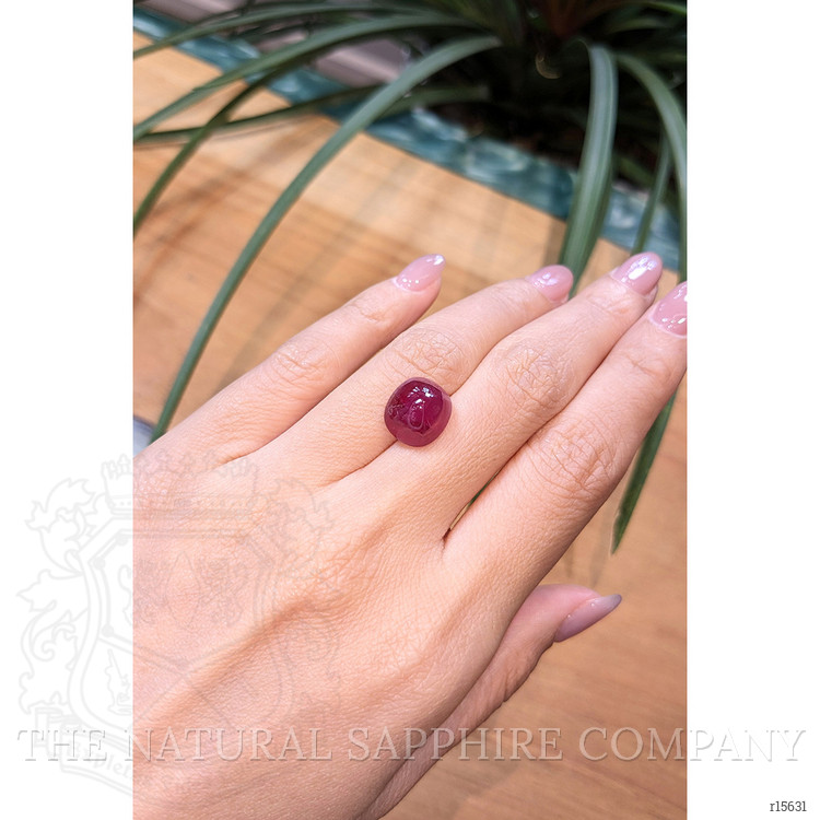 9.57 Ct. Cabochon Ruby from Mozambique