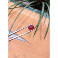 9.57 Ct. Cabochon Ruby from Mozambique Life Style