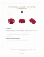 4.75 Ct. Purplish Red Ruby from Mozambique Appraisal
