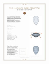 2.97 Ct. Ruby from Mozambique 3 D Scan Report