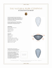 2.49 Ct. Ruby from Mozambique 3 D Scan Report
