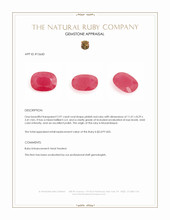 2.97 Ct. Pinkish Red Ruby from Mozambique Appraisal