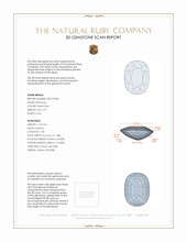 2.97 Ct. Ruby from Mozambique 3 D Scan Report