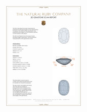 2.67 Ct. Ruby from Mozambique 3 D Scan Report