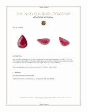 2.90 Ct. Ruby from Mozambique Appraisal