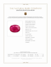 2.42 Ct. Purplish Red Ruby from Mozambique Scan Report