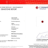 2.30 Ct. Ruby from Mozambique Scan Report