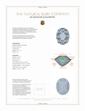 1.10 Ct. Ruby from Mozambique 3 D Scan Report