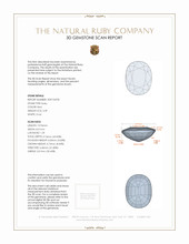 3.39 Ct. Ruby from Mozambique 3 D Scan Report
