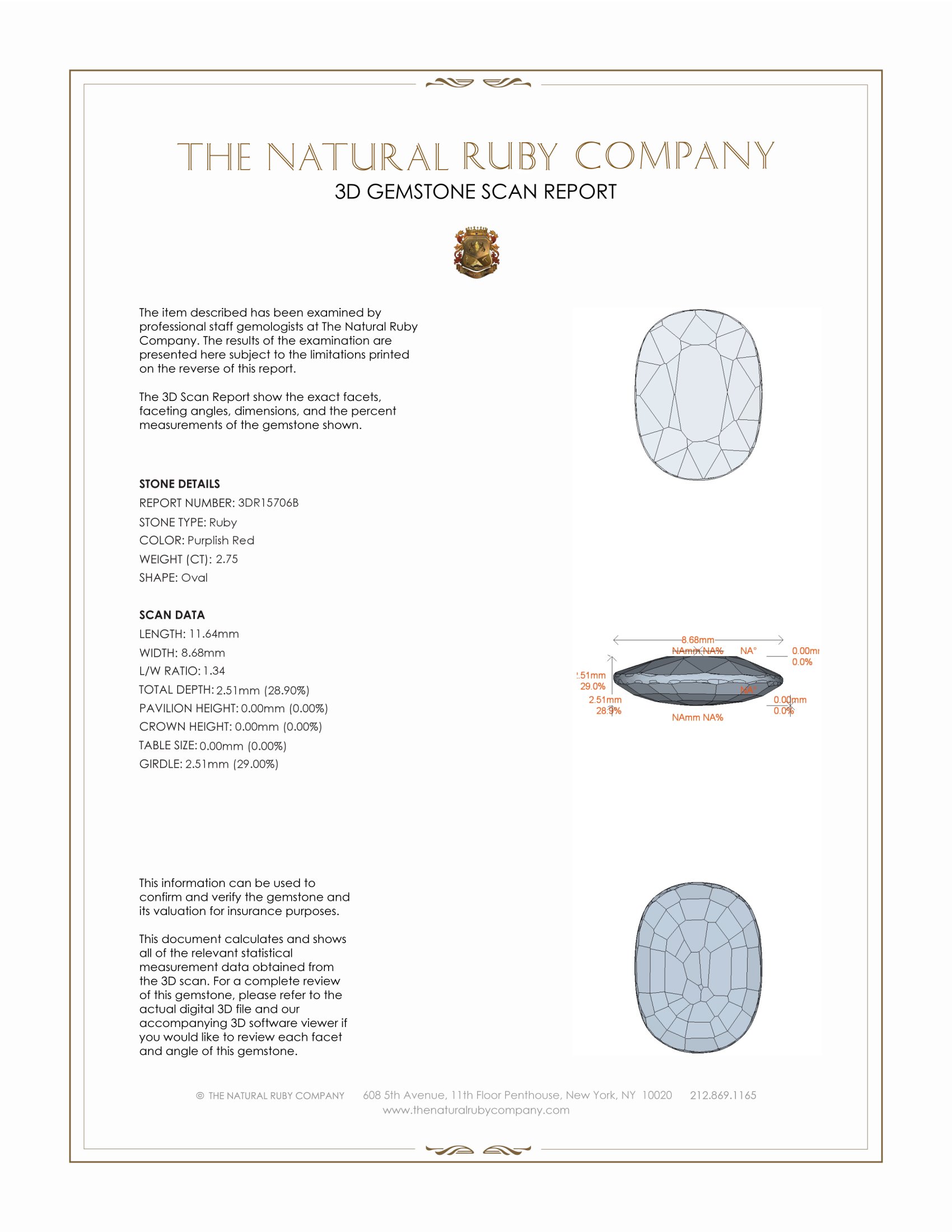2.75 Ct. Ruby from Mozambique
