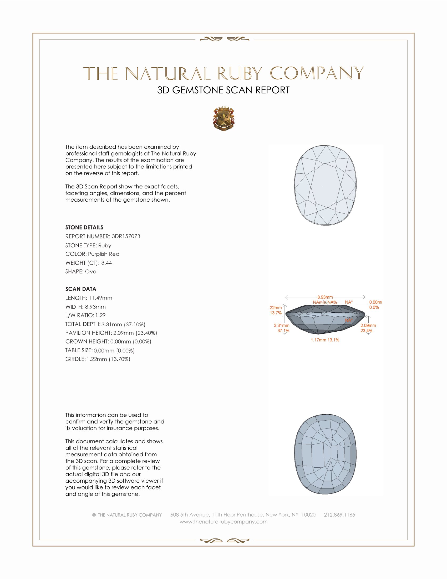 3.44 Ct. Ruby from Mozambique