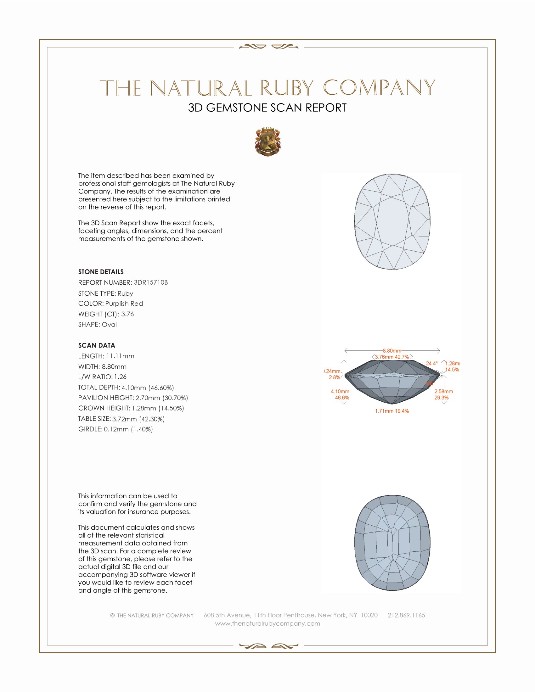 3.76 Ct. Ruby from Mozambique