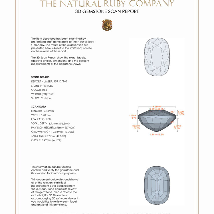 2.99 Ct. Ruby from Mozambique