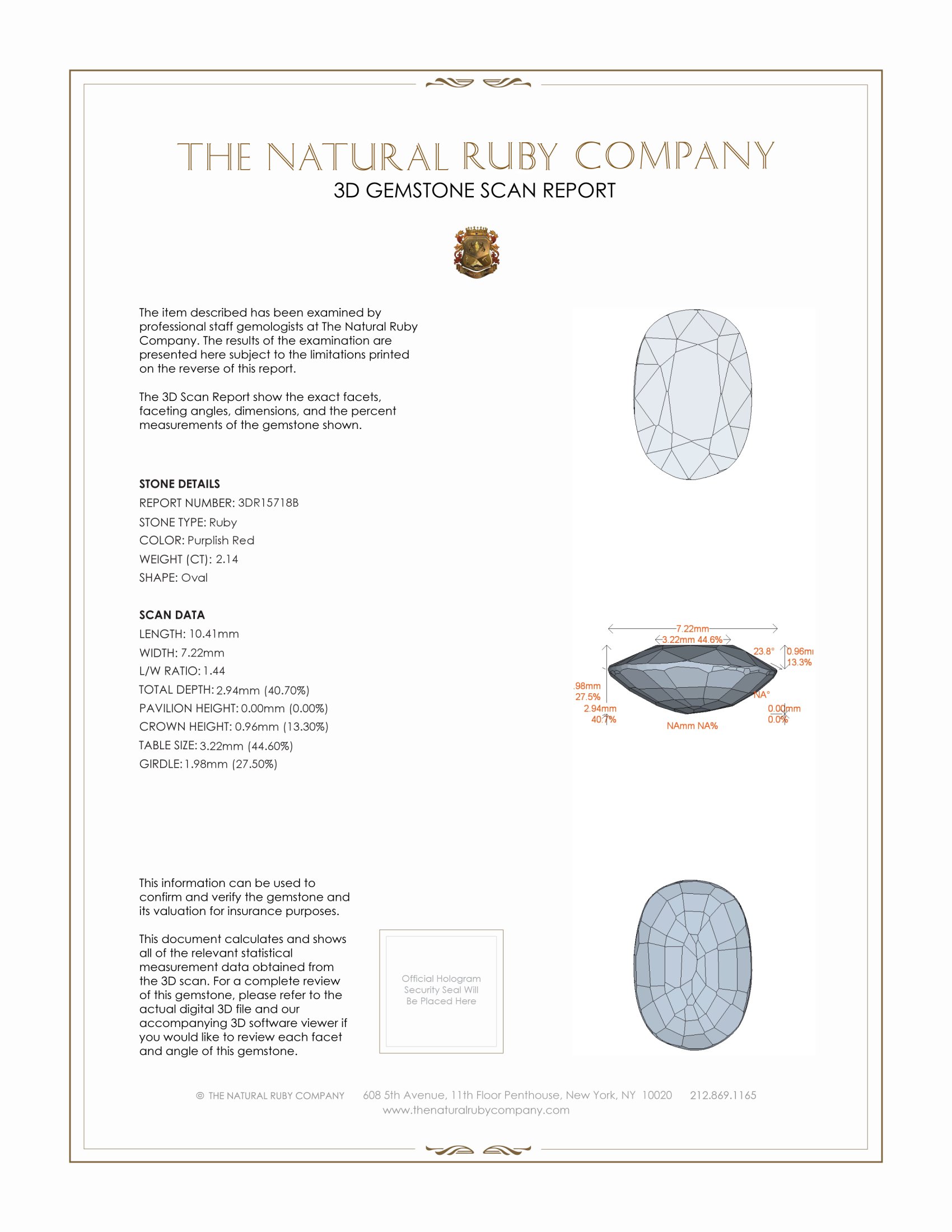 2.14 Ct. Ruby from Mozambique