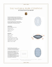 2.14 Ct. Ruby from Mozambique 3 D Scan Report