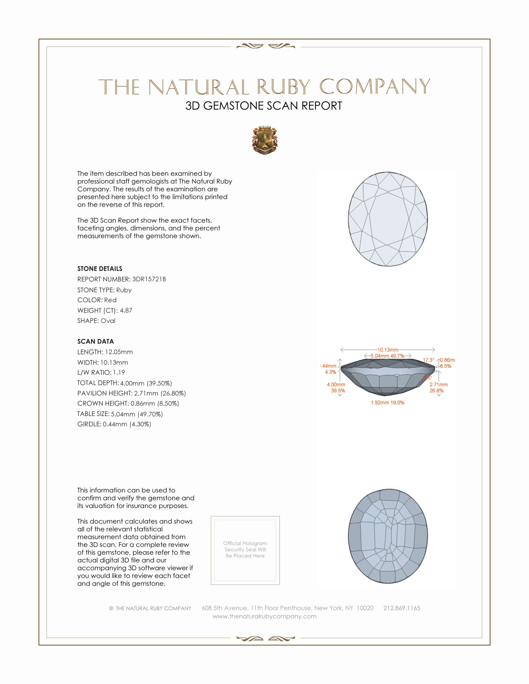 4.87 Ct. Ruby from Mozambique