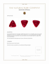 37.13 Ct. Cabochon Ruby from Mozambique Appraisal