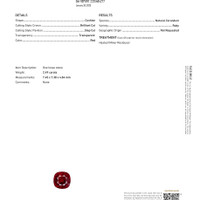 2.49 Ct. Ruby from Mozambique Scan Report