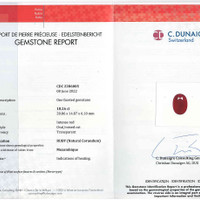 18.26 Ct. Ruby from Mozambique Scan Report