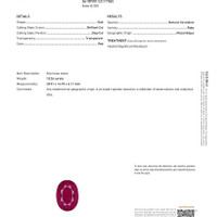 18.26 Ct. Ruby from Mozambique Scan Report