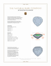 0.76 Ct. Ruby from Tanzania 3 D Scan Report