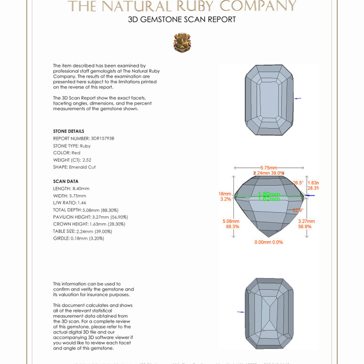 2.52 Ct. Ruby from Mozambique
