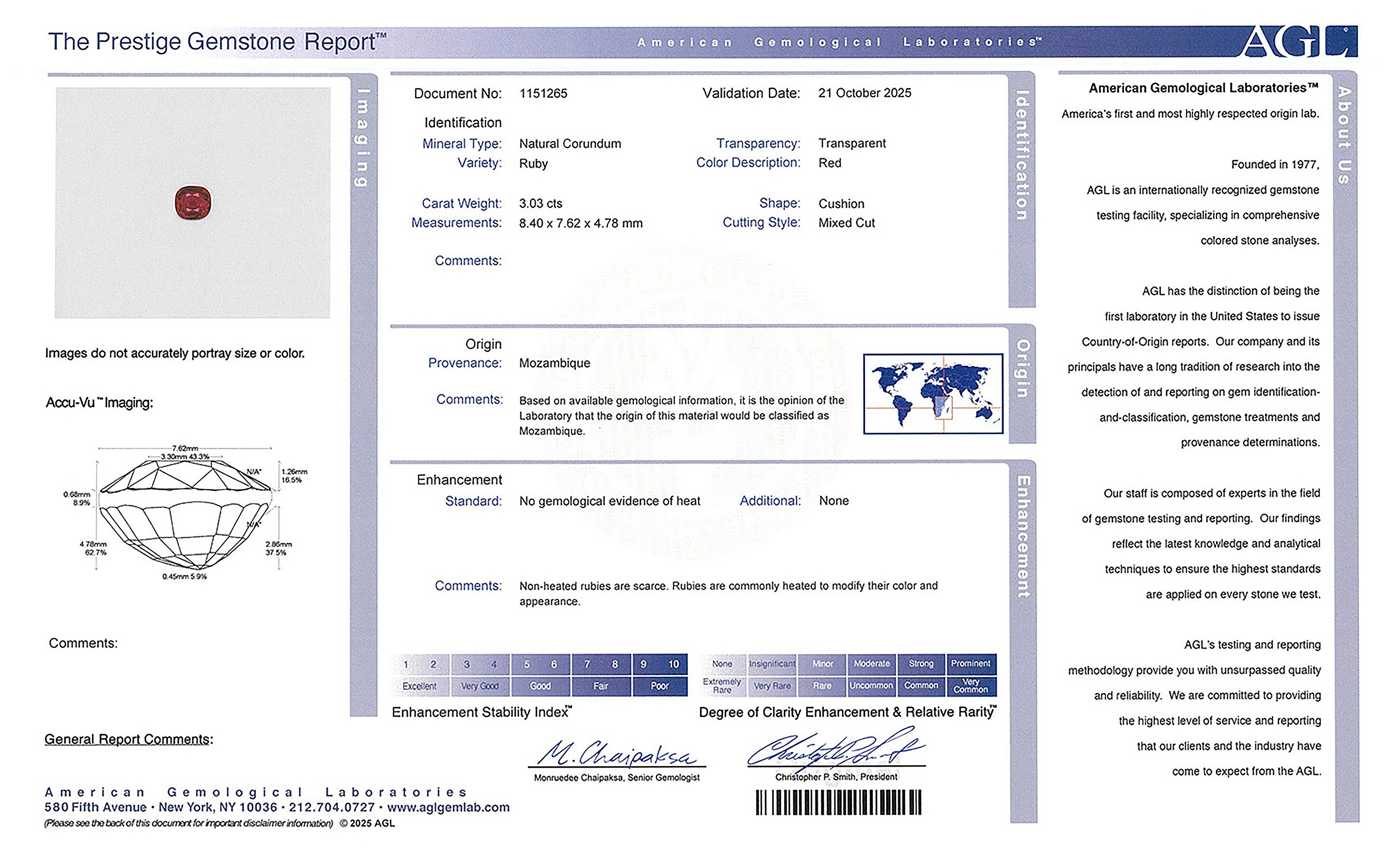 3.03 Ct. Ruby from Mozambique