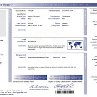 3.03 Ct. Ruby from Mozambique Scan Report