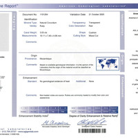 3.03 Ct. Ruby from Mozambique Scan Report