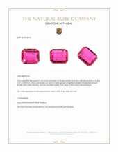 1.06 Ct. Pinkish Red Ruby from Mozambique Appraisal