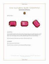 0.99 Ct. Pinkish Red Ruby from Mozambique Appraisal