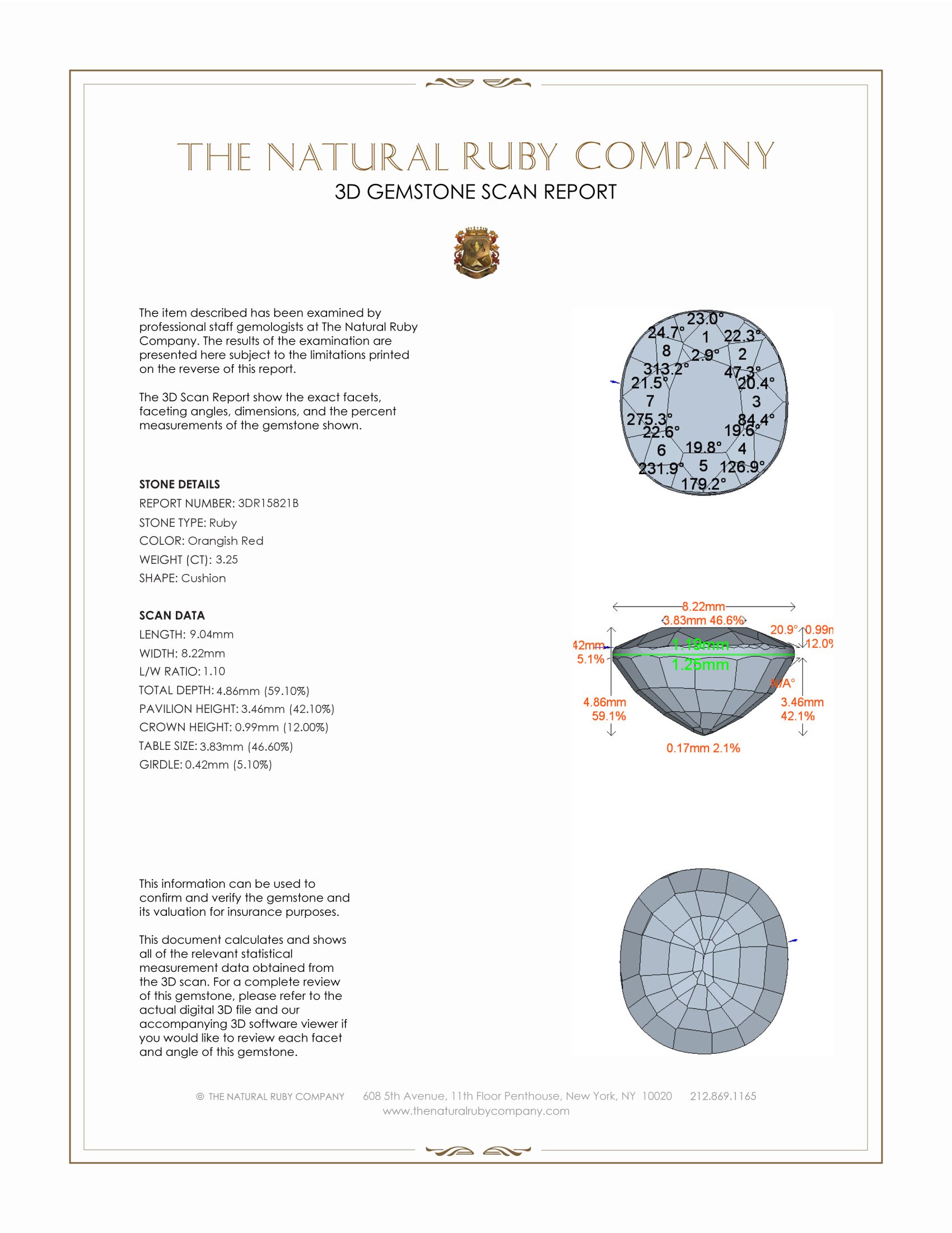 3.25 Ct. Ruby from Mozambique