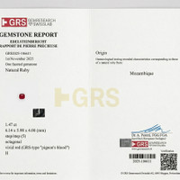 1.47 Ct. Ruby from Mozambique Scan Report