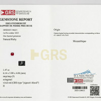 1.47 Ct. Ruby from Mozambique Scan Report