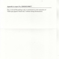 2.01 Ct. Ruby from Mozambique Scan Report