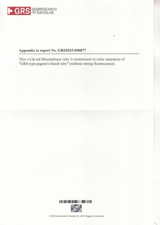 2.01 Ct. Ruby from Mozambique