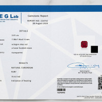 2.01 Ct. Ruby from Mozambique Scan Report